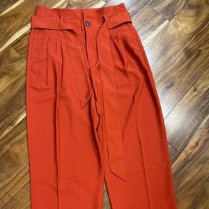 Madewell high waist ruffle top pants